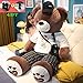 Zhyaj Grand Nounours - Ours en Peluche Géant - Brun Teddy Bear - PP Cotton Filling - Doux Moelleux - Cadeau - avec Lunettes De Soleil Et Sac À Dos,B,200CM