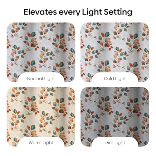 Image of haus & kinder Digital Printed Cotton Door Curtain 7 Feet Long Pack of 2 Door Curtains, 7 Feet Curtain for Door (Soft Botanica, Multicolor 130x213 CM)