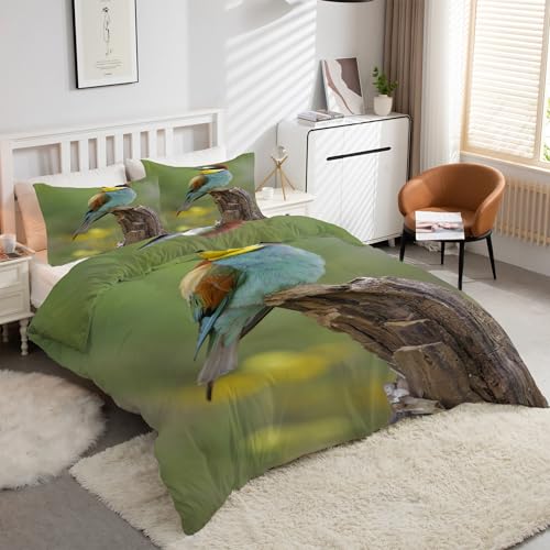 Parure de lit colibri en microfibre douce premium, literie 3 pièces résistante kK1016 - 2