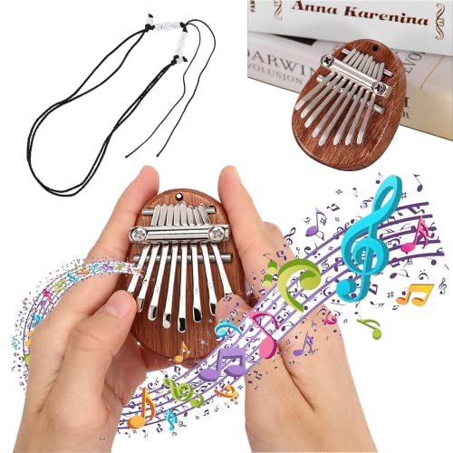 Kalimba Instrument – Piano à pouce 8 touches Instrument de musique portable – Mini Kalimba Thumb Piano pour enfants et… - Les Beatles, Paul McCartney, John Lennon, RIngo Starr, George Harrison Kalimba Instrument – Piano à pouce 8 touches Instrument de musique portable – Mini Kalimba Thumb Piano pour enfants et… – Image 3