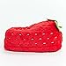 ooohyeah Kids' Non-Slip Funny Fuzzy Fruit Slippers, Cute Novelty Cozy House Shoes for Boys & Girls, Strawberry, Size 1-4