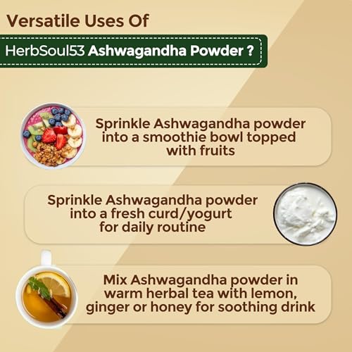 Image of Organic Ashwagandha Powder (300 Grams) 100% Pure & Natural Ashwagandha Root Powder For Stress Management, Muscle Recovery, Strength | Withania Somnifera Churna Supplements | Immunity Booster Ayurvedic Powder