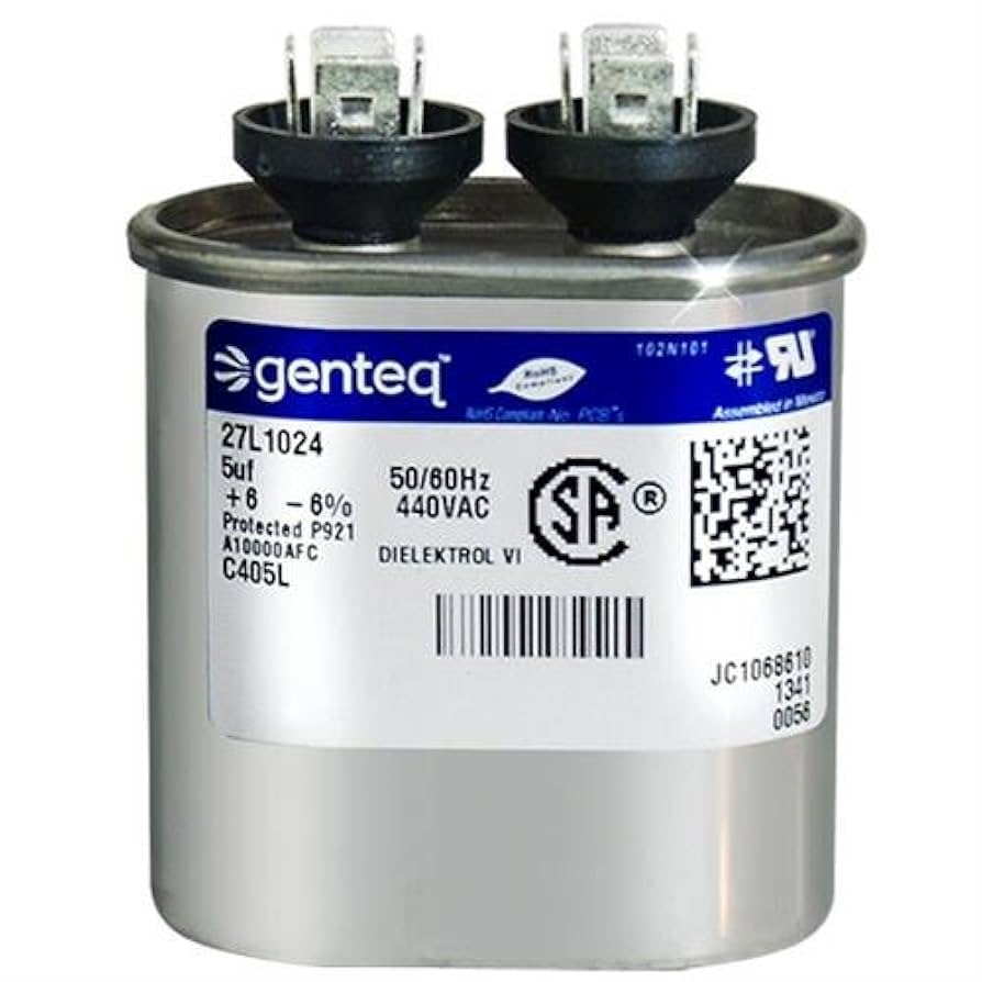 Carrier P291-0504 - 5 uF MFD x 440 VAC Genteq Replacement