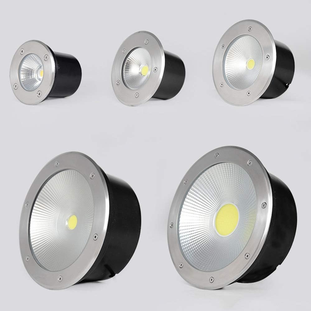 Recessed 3W/ 5W/7W/10W/15W/20W/30W LED Embedded Underground Lamp Square Ground Buried Floor Lamp Light Source IP65 Waterproof Stainless Steel