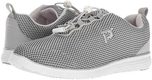 Propét Women's TravelFit Prestige Walking Shoe, Silver/Black, 8.5 M US | Image 6