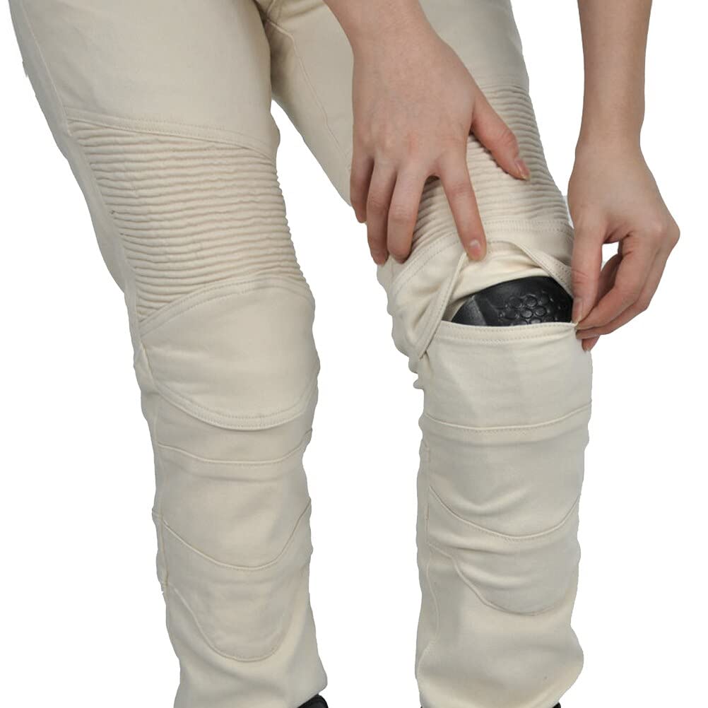 Impermeabile Moto Equitazione Pantaloni per Uomini Donne Retrò Biker Jeans Motocross Racing Pantaloni con 4 X CE Armatura Ginocchiere