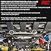 Rough Country Skid Plate Kit for 2024-2026 Toyota Tacoma 2WD/4WD (Non-Hybrid) - 11-Gauge Steel Underbody Armor + Differential Skid, Gloss Black