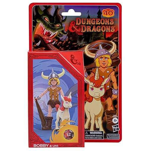 Dungeons & Dragons - Dungeons & Dragons Figuras de acción Cartoon Classics de Bobby & Uni a escala de 6 pulgadas, paquete de 2 juguetes de D&D, multicolor | Ya disponible en tu tienda friki favorita! En mundofriki.es!