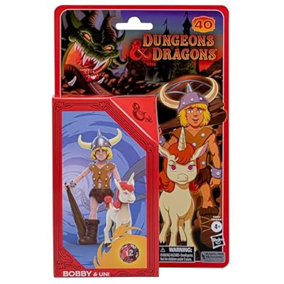 Dungeons & Dragons - Dungeons & Dragons Figuras de acción Cartoon Classics de Bobby & Uni a escala de 6 pulgadas, paquete de 2 juguetes de D&D, multicolor | Ya disponible en tu tienda friki favorita! En mundofriki.es!