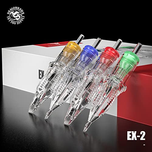 Dragonhawk JIZHEN3 Extreme Tattoo 20Pcs Cartridges Disposable Needles Standard 1201 Round Liner thumb #5