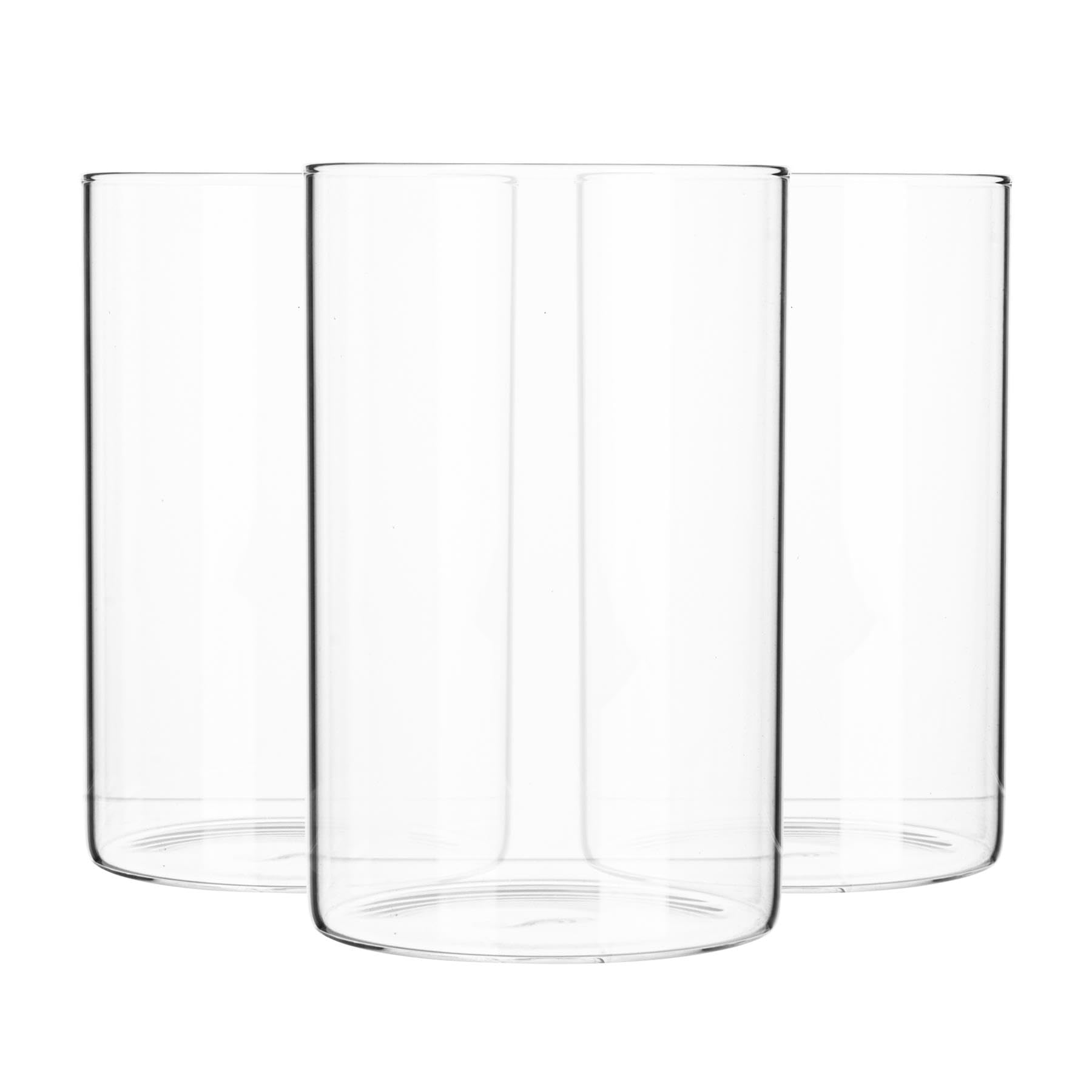 Argon Tableware Scandi Storage Jars - 1000ml - 3 Pack - Kitchen Utensils Cutlery Pot Bathroom Aromatherapy Storage No Lid Open Container Glass Jar