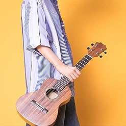 DXIN Ukulélé Soprano Pack Débutant, Kit Guitare Tout-en-Un 4 Cordes, Kit Ukulélé en Placage D’acacia Kit De Démarrage… - Les Beatles, Paul McCartney, John Lennon, RIngo Starr, George Harrison DXIN Ukulélé Soprano Pack Débutant, Kit Guitare Tout-en-Un 4 Cordes, Kit Ukulélé en Placage D'acacia Kit De Démarrage… – Image 2