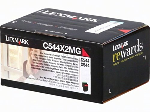 Toner magenta original Lexmark C544X2MG consommable Optra C546