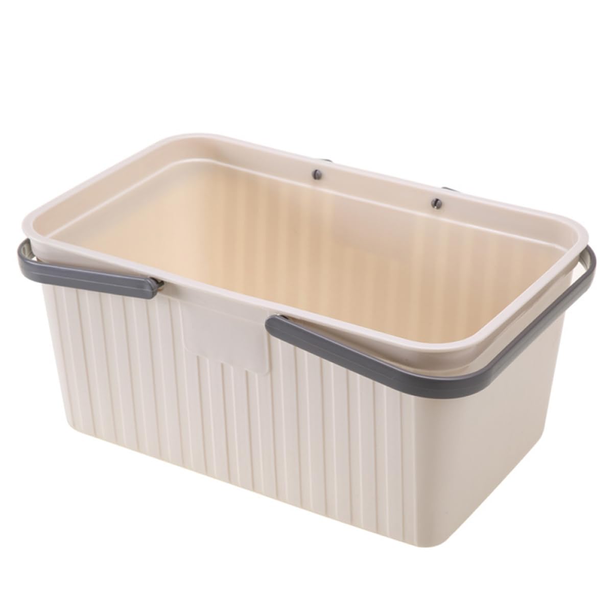 ASAKKURA Large Portable Plastic Shower Bath Storage Basket Handle Bathroom Organizer for Home and College Sturdy Waterproof Design