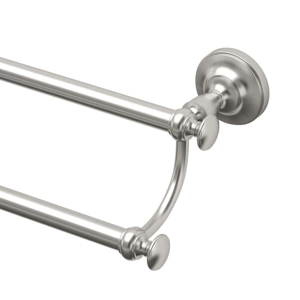 Gatco4024 Tavern Double Towel Bar, 24", Satin Nickel