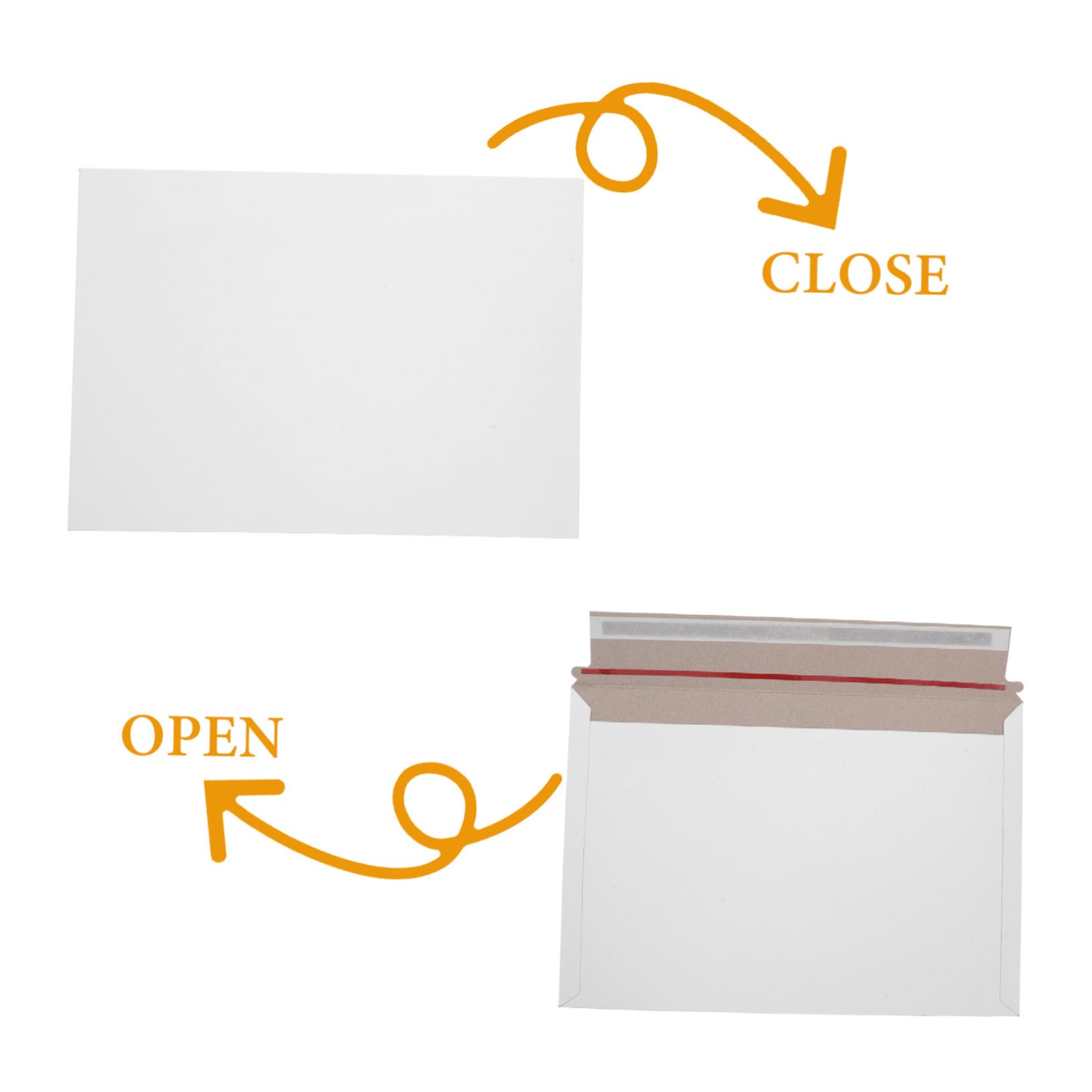 40pezzi Buste Postali Autoadesive Rigide Per Spedizione Foto Documenti Buste Portaoggetti Multifunzionali Sacchetti Porta Documenti Ufficio
