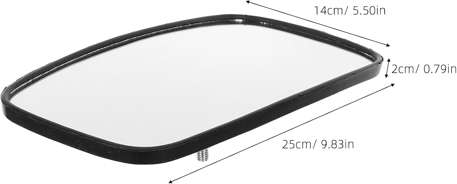 Wide Angle Rearview Mirror: Forklift Blind Spot Mirror with High-Definition Glass - Side Mount for Warehouse Safety, Compatible with Trailers and Tractors,8mm Thread