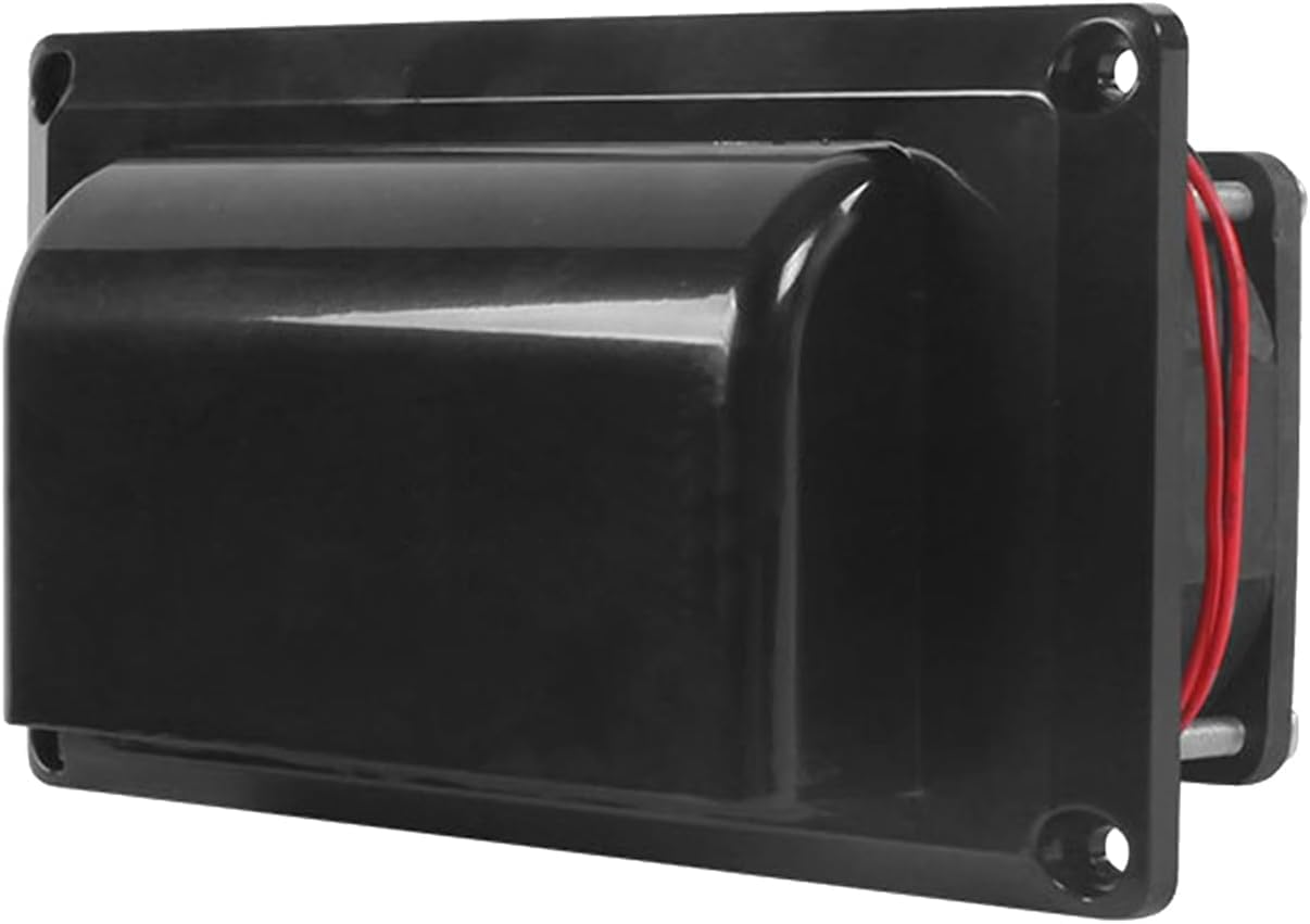 12 V RV-Seitenventilator, Kunststoff-Abluftventilator mit Befestigungsschrauben