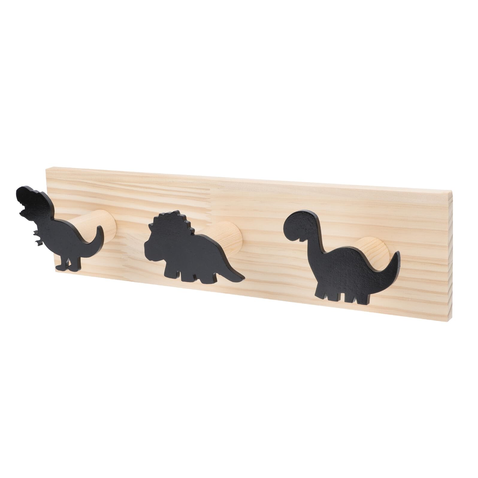 GARVALON Gancio da Parete in Legno Forma di Dinosauro Stile Nordico Appendichiavi e Abiti Creativo per Cameretta e Organizzazione Casa