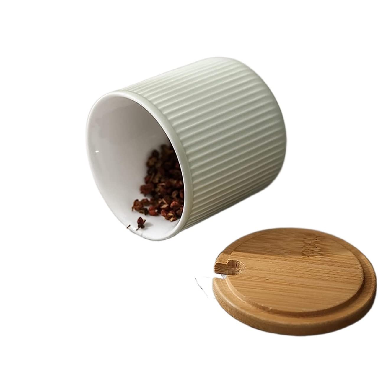 ZSQZSQSpice jar Spice jar Nordic Style Condiment Jar Set Ceramic Seasoning Box Home Kitchen Seasoning Jar Chili Salt Sugar Jar Seasoning Bottle Storage Tank