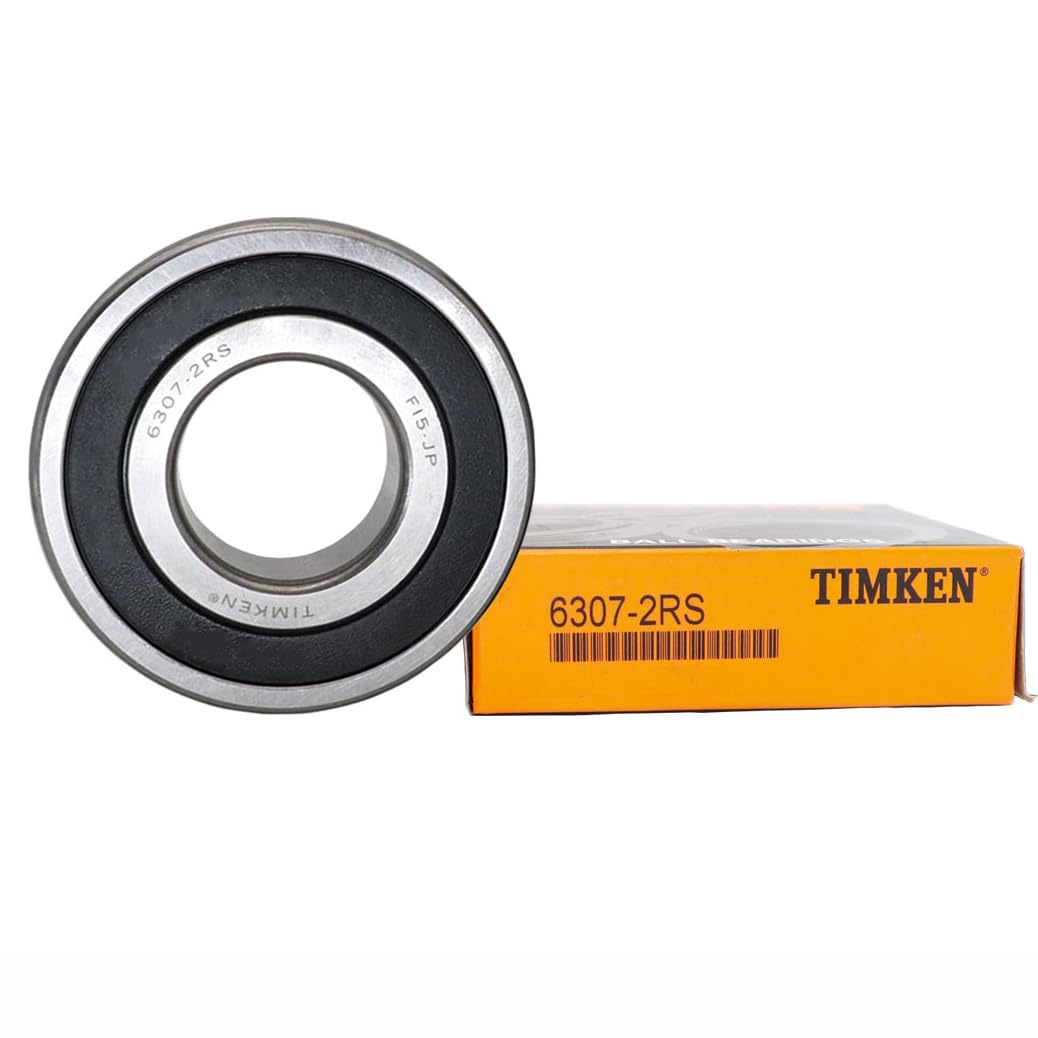TIMKEN 6307-2RS 35x80x21mm,Double Rubber Seal Bearings, Pre-Lubricated and Stable Performance and Cost Effective, Deep Groove Ball Bearings.