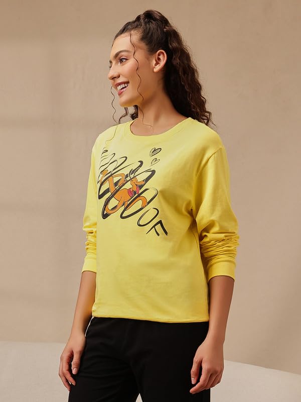 Image of Clovia Women's Terry Cotton Winterwear Sweatshirt