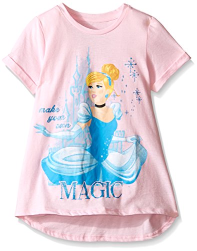 Disney Girls' Princess Care To Dream Hi Low with Rolled Sleeve