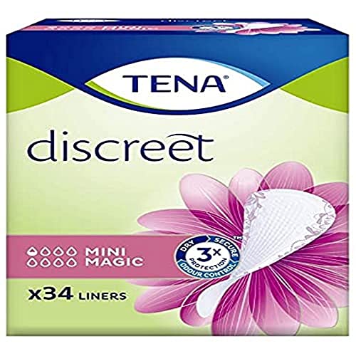 Tena 761001 34pcs Sanitary Compress for Female Hygiene - Feminine Hygiene Product (White, 34 Pieces))