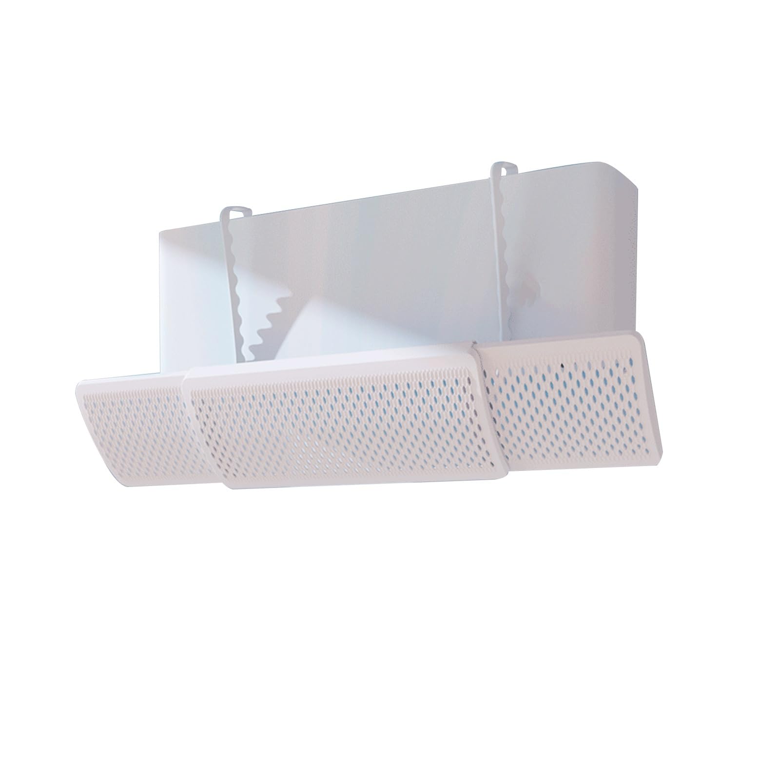 YGER JZGB Air Deflector, Conditioner Deflector for Wall Units with Filter Cotton, Retractable, 270° Freely Adjustable, PP Material, for Wall-Mounted Air Conditioner