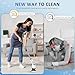 Electric Spin Scrubber Upgraded Battery with Extra-Long Runtime, IPX7 Waterproof Power Cleaner with 7 Brush Heads, 2 Speeds Adjustable Long Handle for Bathroom, Floor, Shower, Tile & Kitchen Cleaning