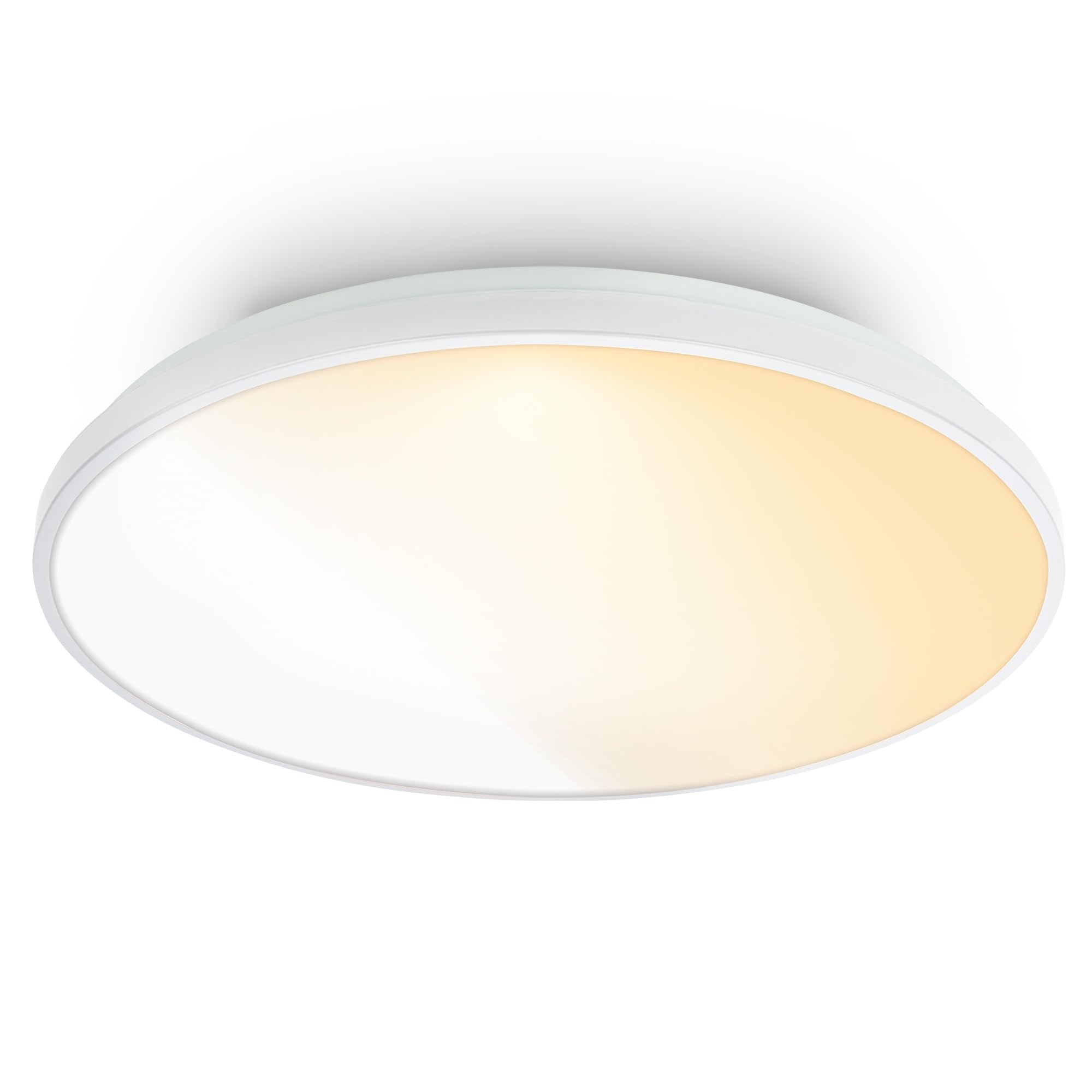 Briloner White Led Ceiling Light Cct 48W5300Lm2200-4000K Remote Dimmable Bedroom Living Room480X65mm from B&Q