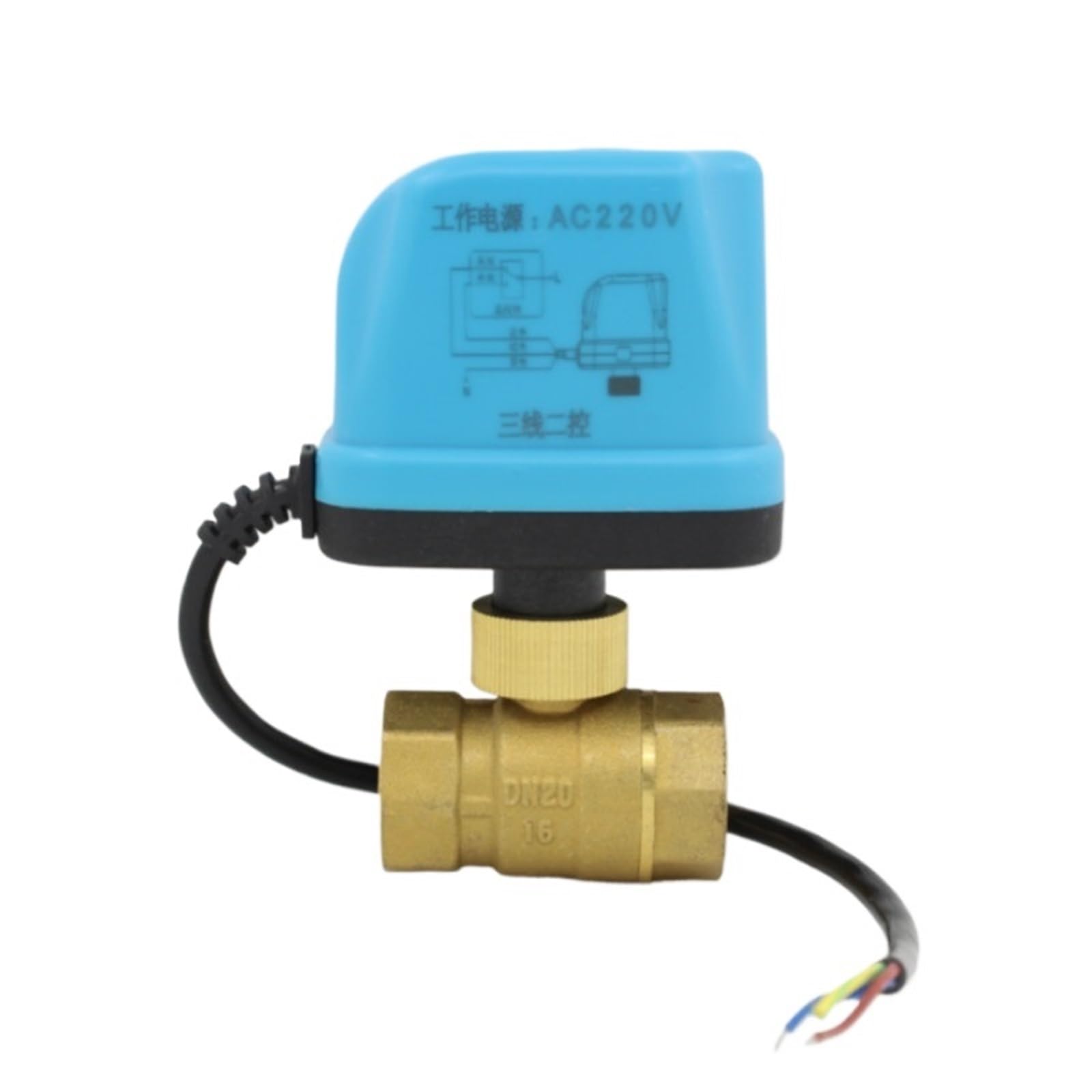 Vanne à bille électrique DN50 AC 220V avec actionneur motorisé robuste