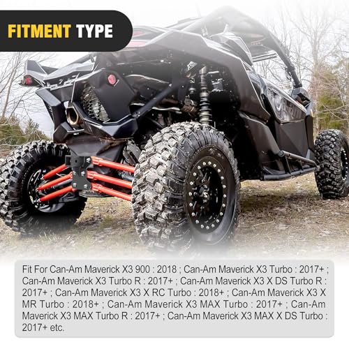 Image of Nilight 2 Inch Rear Bumper Tow Trailer Hitch Receiver Kit Compatible for 2017-2023 Can Am Maverick X3 Turbo /Max Turbo /X DS Turbo R /X RS Turbo