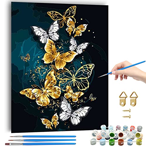 Pintura por Números para Adultos,Cuadros para Pintar por Numeros,DIY Pintura por Números,Conjunto Completo de Pinturas,Pintura al Óleo por Número Kits,con Pinceles y Pinturas,40x50cm (40*50cm)