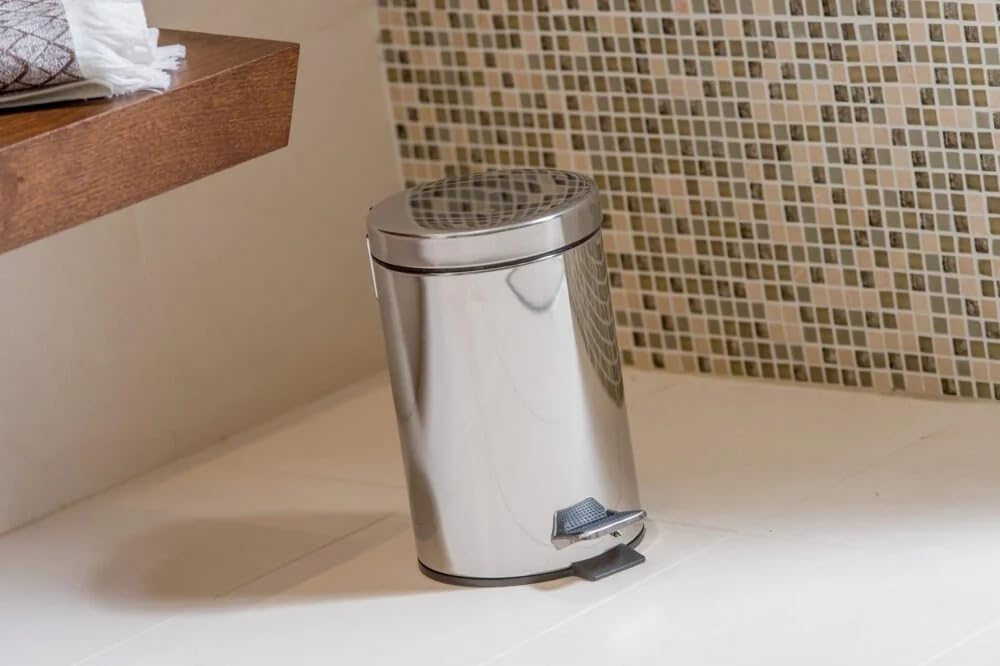 JVD Stainless Steel Round Pedal 3-Litre Trash Bin with Anti-Slip Base | Dustbin with Soft-Close Lid And Foot Pedal | For Home, Kitchen, Bathroom, Office And Washroom-image-33