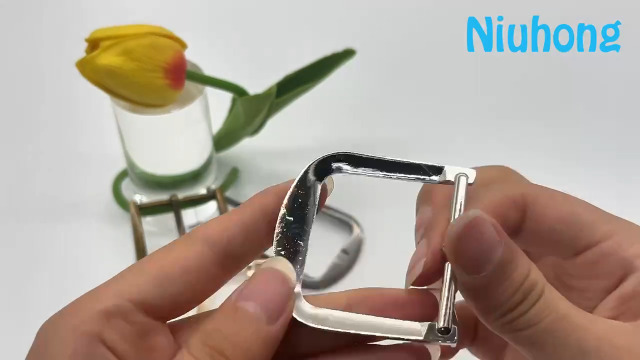 Niuhong 4 Pcs 38mm Boucle Ceinture Carré Boucle De Remplacement Pointe Unique Boucle Interchangeable Hommes Accessoires Ceintures Métal Classique Vintage 4 Couleurs Sac Cuir Ceinture DIY, 4 Couleurs