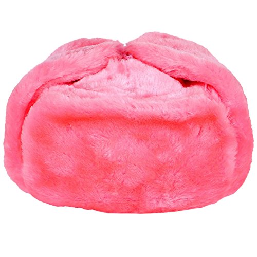 Ushanka company Pink Faux Fur Winter Hat with Ear Flaps2