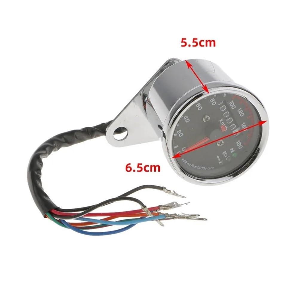 Tachimetro Motocicletta 12v Contachilometri Contadometro Tachimetro Per Cafe Racer Per CG125 Per GN125