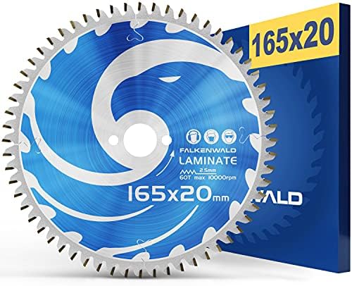 FALKENWALD ® Brzeszczot do piły tarczowej 190 x 30 mm do drewna, metalu i aluminium  brzeszczot 190 x 30 kompatybilny z ręczną pilarką tarczową firmy Bosch & Makita  brzeszczot do piły