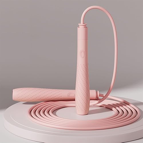 Cuerda de saltar con mango de silicona,Cuerda de saltar sin enredos con sistema de rodamiento dual,Ultra suave para fitness y entrenamiento