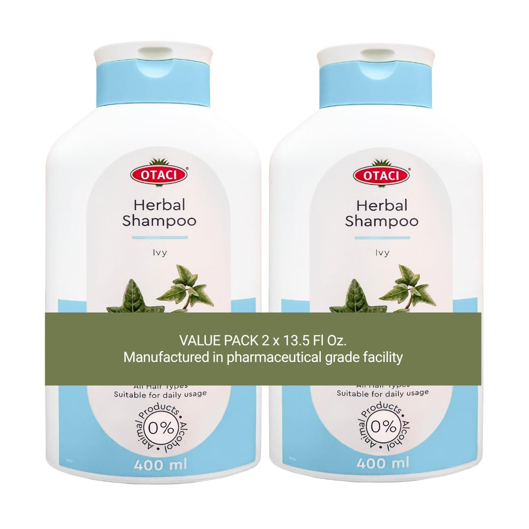 OTACI Herbal Ivy Shampoo – Deep-Cleansing, Vegan Formula Infused for Stronger, Shinier, Healthier Hair (Value Pack)