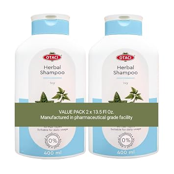 OTACI Herbal Ivy Shampoo Deep-Cleansing, Vegan Formula Infused for Stronger, Shinier, Healthier Hair Value Pack