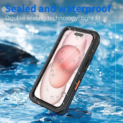 Coque étanche pour iPhone 16 protégeant des chutes et de l'eau IP68