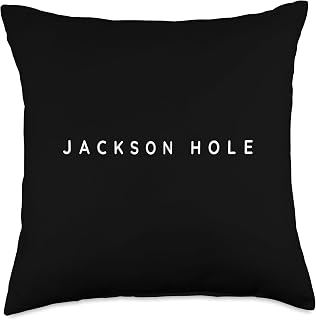 Jackson Hole Tourist. Jackson Hole Ski Resorts USA Souvenirs. Jackson Hole Ski Resort Holiday Idea Throw Pillow, 18x18, Multicolor