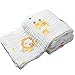 Lucear Muslin Baby Bath Towels Lovely Animal Print Also Warm for Baby Blanket (yellow)