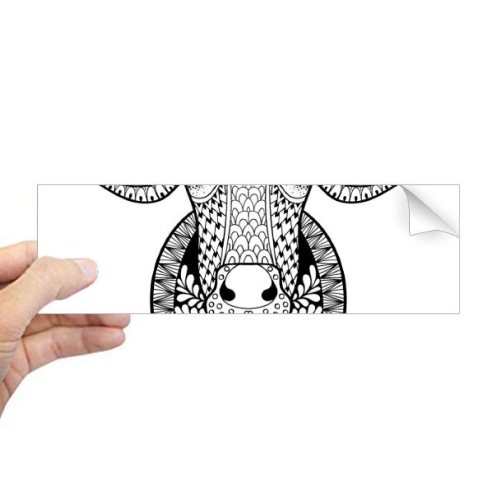 Autocollant pour ordinateur portable vache sticker rectangulaire PC mac