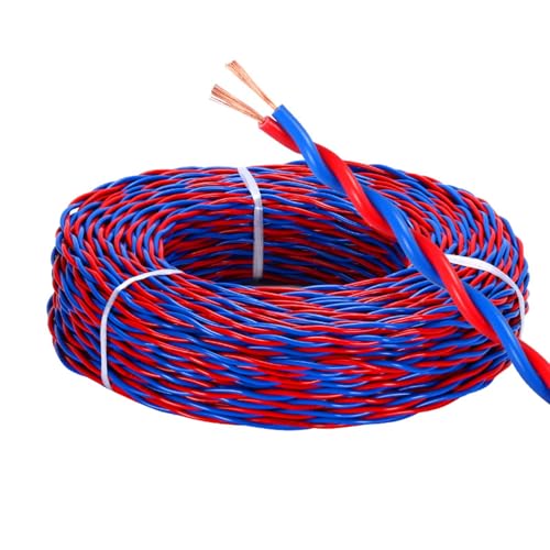 Câble électrique à paire torsadée 0.5mm² flexible en cuivre pour système LED et sécurité
