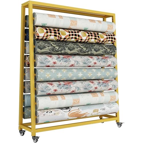 Carrito de exhibición de tela rodante...