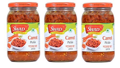 Image of SWAD Delicious and Tangy Carrot Pickle /Gajar Ka Achaar - 400 Gm (Pack of 3)