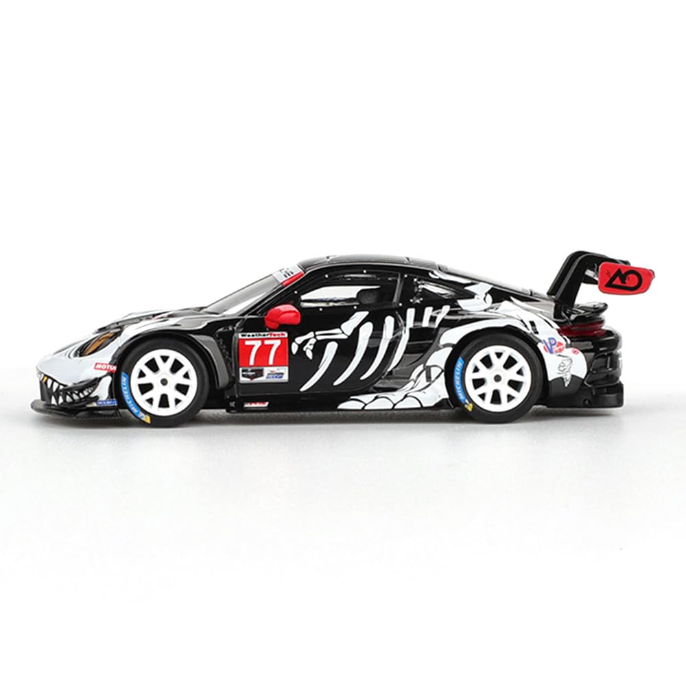 1:64 Scale Diecast Model Car Compatible with Porsche 911 GT3 R #80